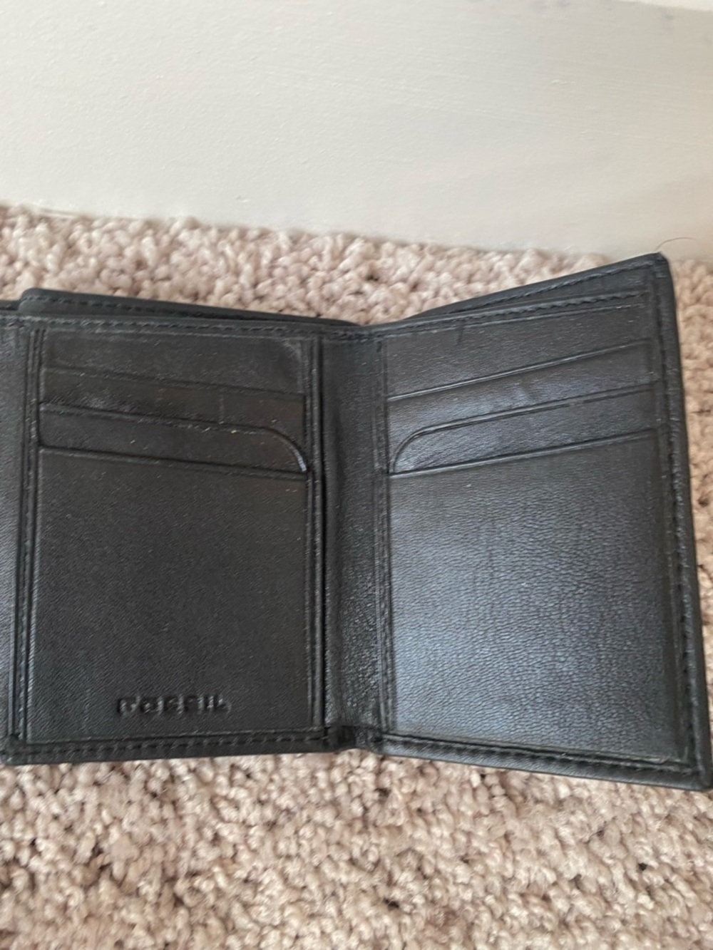 Fossil Ingram Trifold Black Leather Men's Wallet - Picture 3 of 7